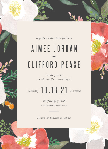 rose wedding invitations match your color style free