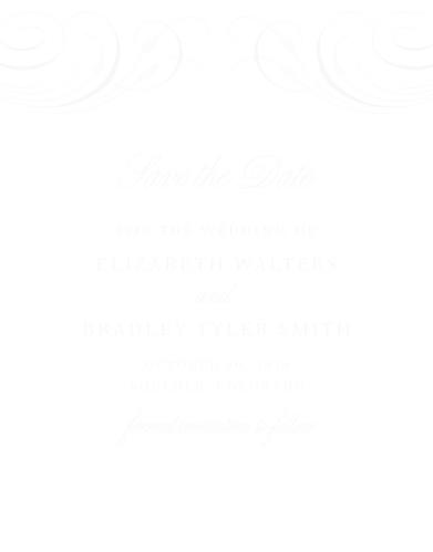 clear save the date wedding