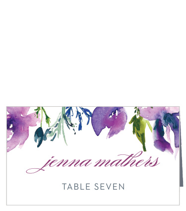 Treat your friends and family to unforgettable experience with our Lavender Blooms Place Cards.