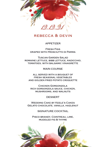 christmas wedding invitations match