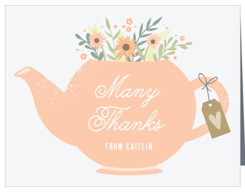 Spread the joy with our lively Tea Bouquet Baby Shower Thank You Cards.