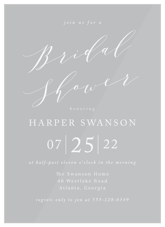 Bridal Shower Invitations Templates - Match Your Color & Style Free!