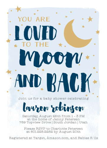 Moon Baby Shower Invitations Match Your Color Style Free Moon Baby Shower Invitations Match Your Color Style Free