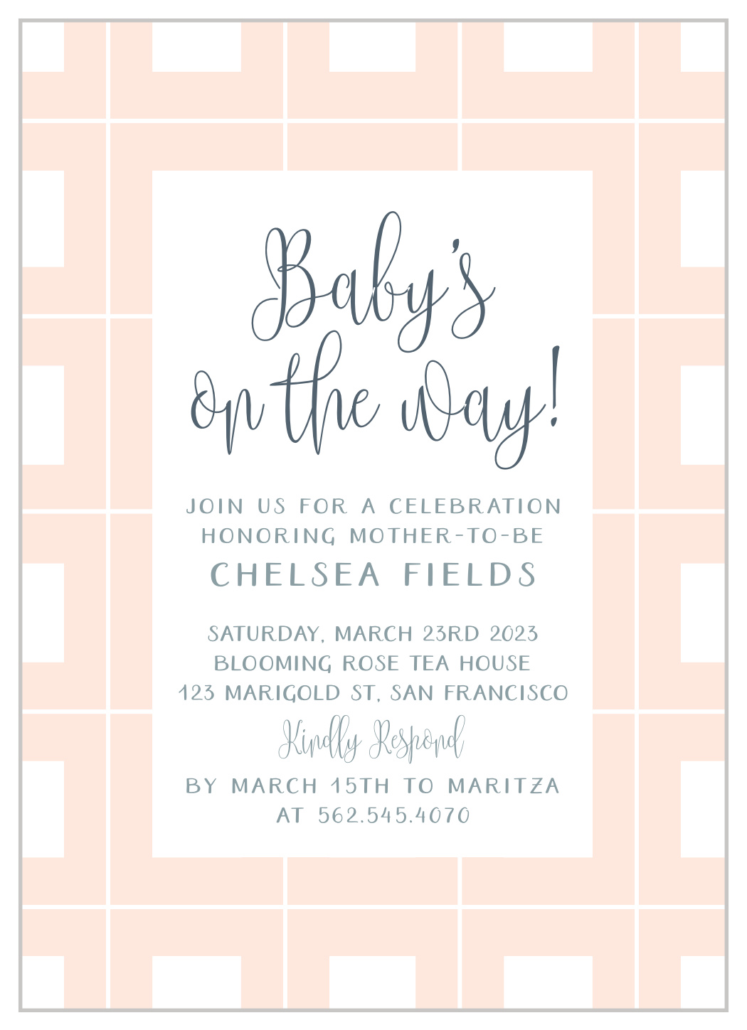 classic baby shower invitations