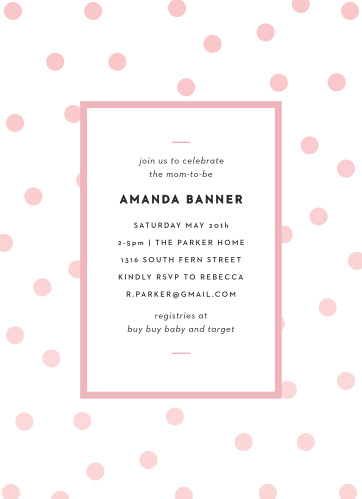 polka dots baby shower