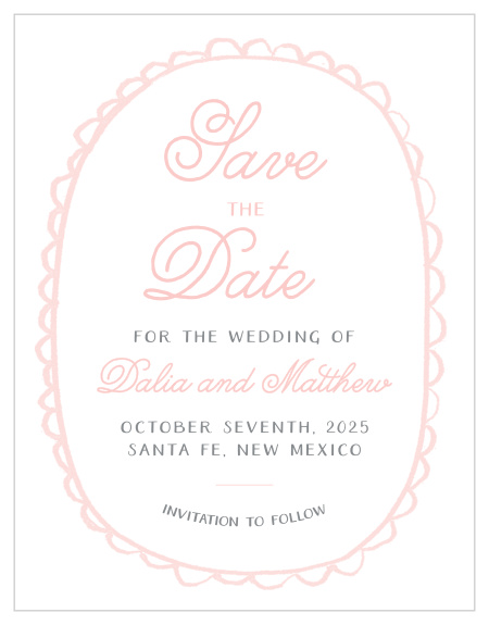 Our Rustic Doodle Save-the-Date Cards have the rustic, hand-drawn look you've been looking for. 