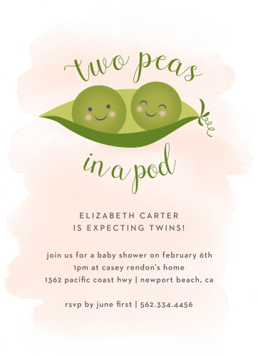 Baby Shower Invitations For Twins Basic Invite Baby Shower Invitations For Twins Basic Invite