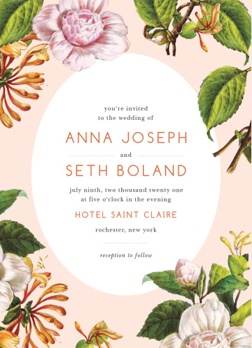 rose wedding invitations match your color style free