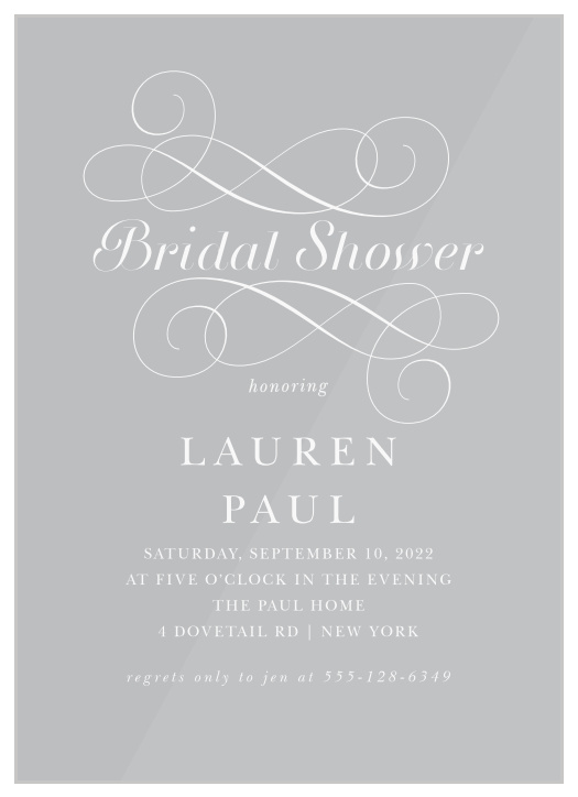 Vintage Bridal Shower Invitations Match Your Color & Style Free!