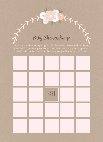 Baby Shower Games Match Your Color Style Free Basic Invite