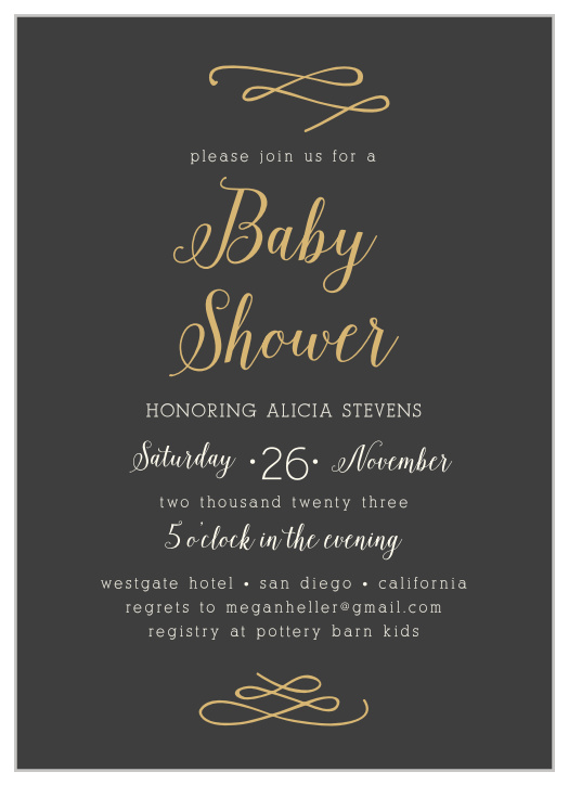 Enjoy the company of your friends and family when you use our Whimsically Modern Baby Shower Invitations to invite them.