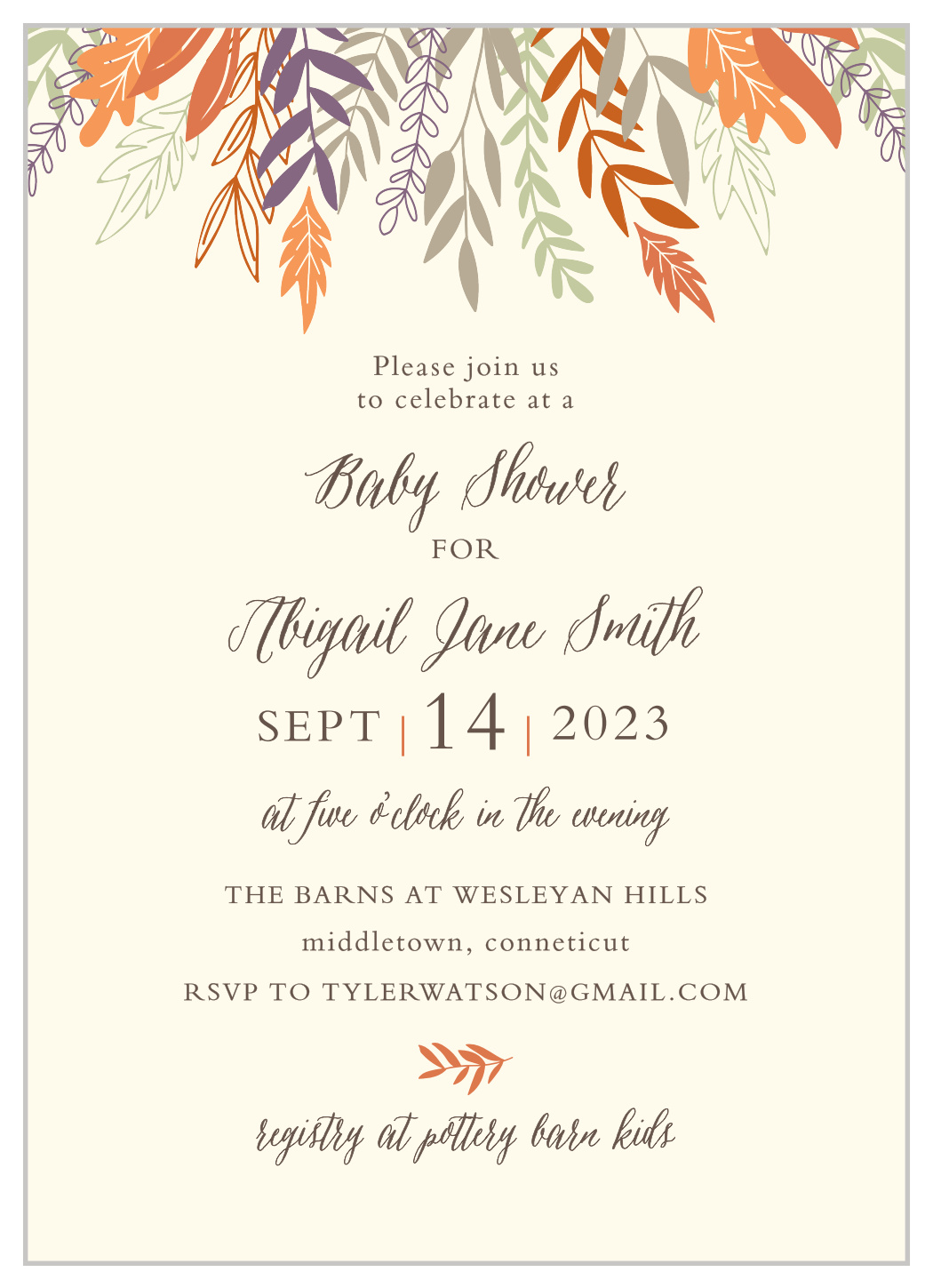 please join us for baby shower