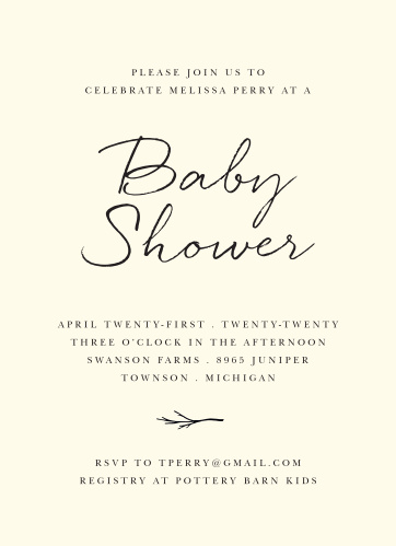 Baby Shower Invitations For Boys Basic Invite