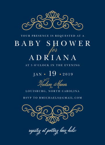 Baby Shower Invitations For Boys Basic Invite