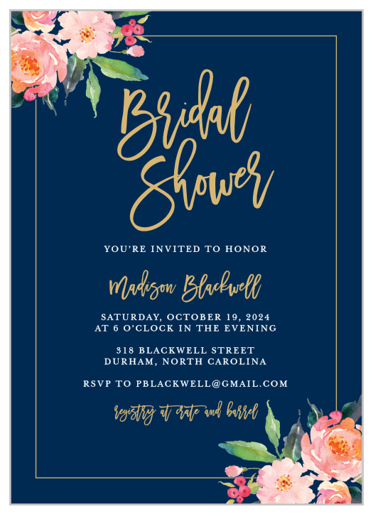 custom shower invitations