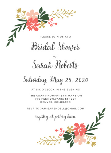bridal shower invitations wedding shower invitations basicinvite