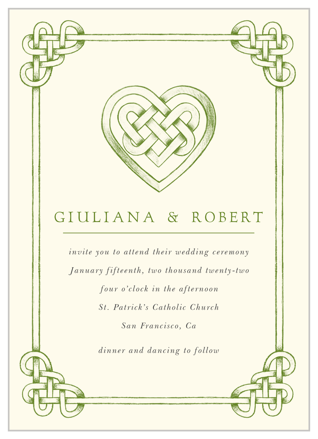 Celtic Knot Wedding Invitations by Basic Invite