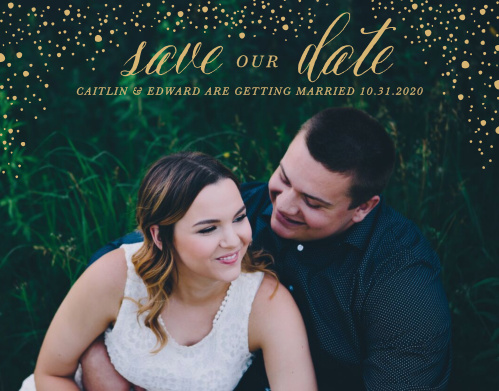 gothic halloween save the date magnets by basic invite