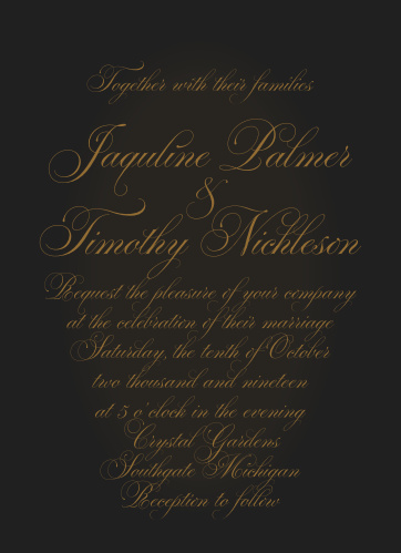 vintage wedding invitations match