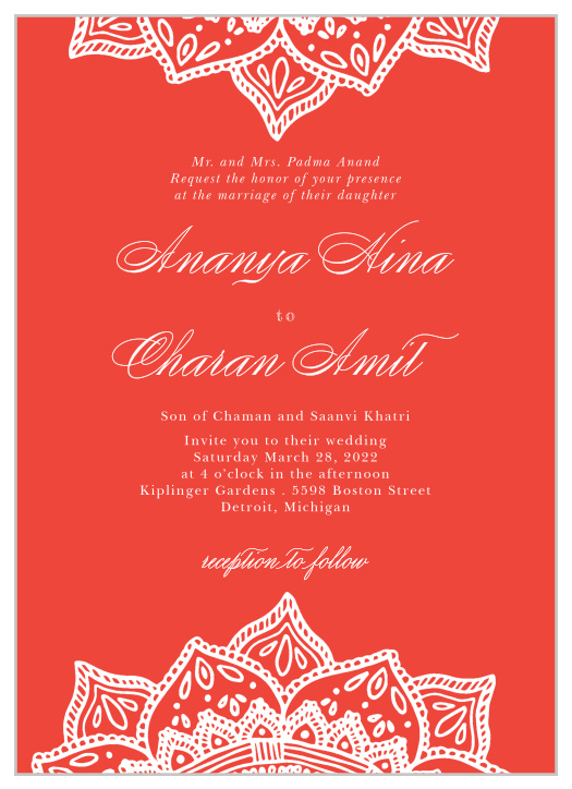 wonderful wedding invitation template indian 35