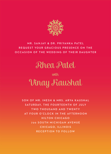 Hindu Wedding Invitations Match Your Color Style Free