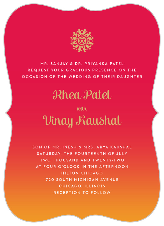 Featured image of post Modern Hindu Wedding Invitations Want to send a separate wedding invite to your friends