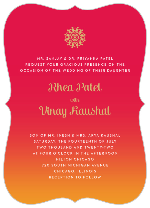 Gujarati Wedding Invitations Match Your Color Style Free