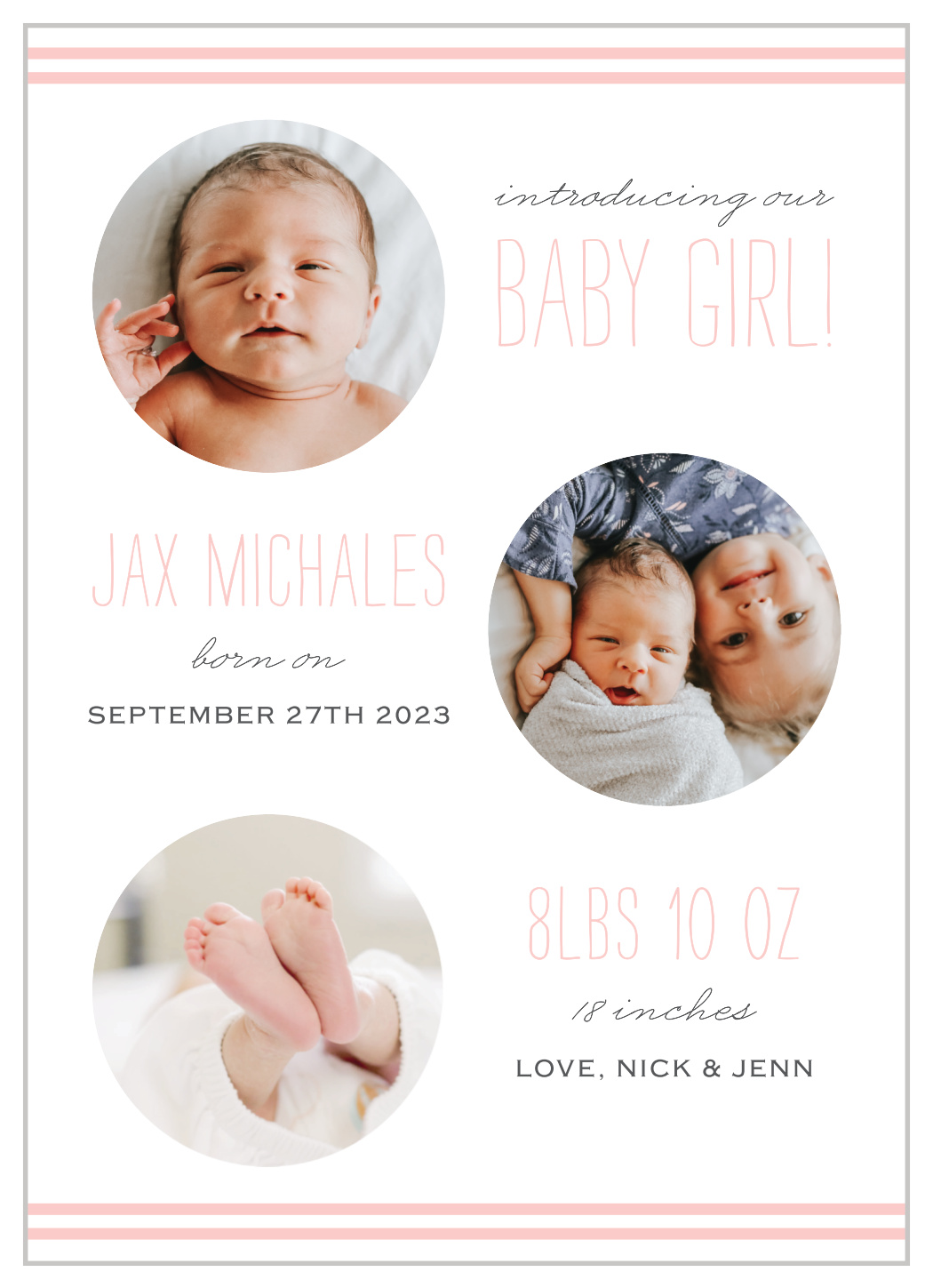 cute birth announcements