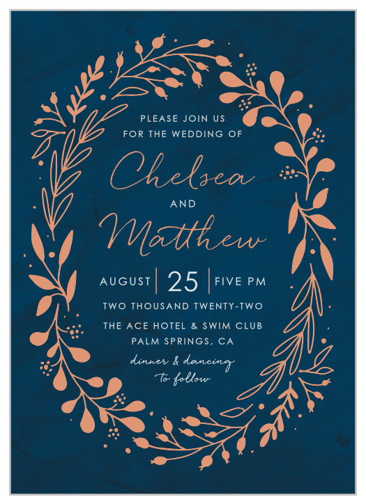 Floral Wedding Invitations Navy Wedding Invitations Boho Wedding Invitations Printable Wedding Invitations Wedding Invitations Feather