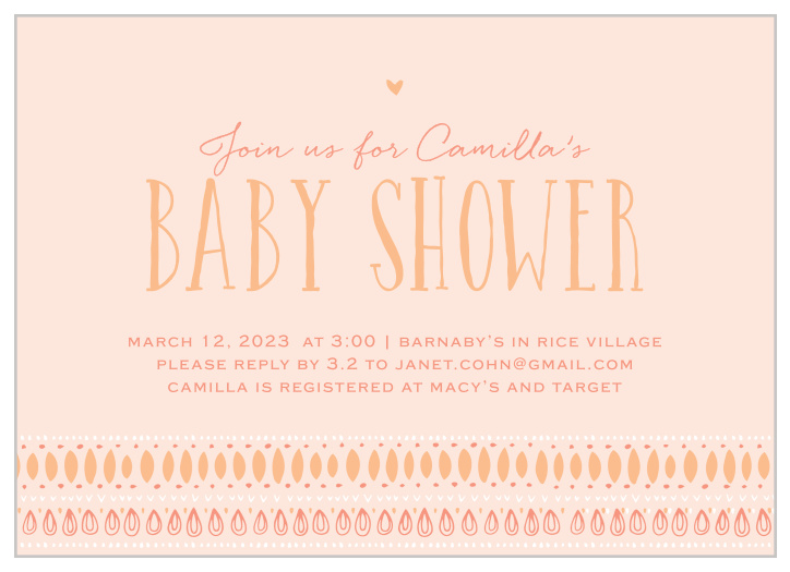 aztec baby shower invitations - match your color & style free!