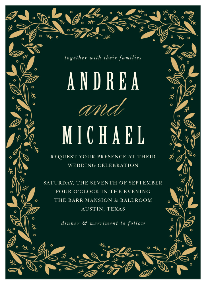 Autumn Forest Wedding Invitations By Basic Invite