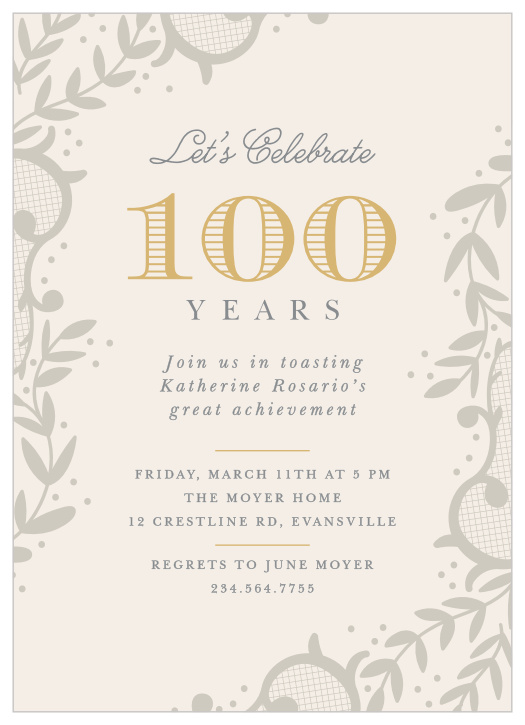 100th Birthday Invitation Templates Free FREE PRINTABLE TEMPLATES
