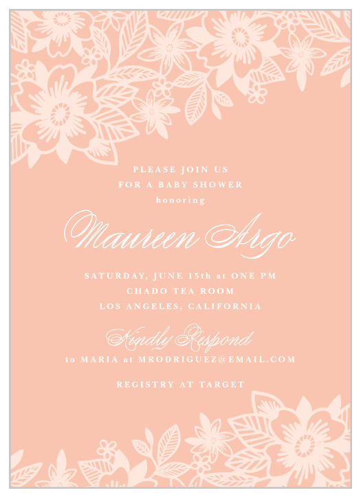 This is the perfect baby shower invite for all occasions. It's modern and classic with a splash of color! 