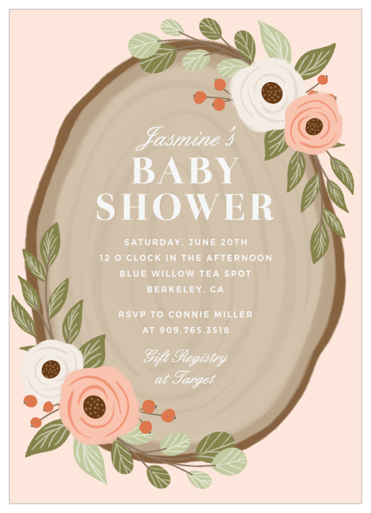 The Country Floral Baby Shower invites are just what you're searching for, and super customizable!