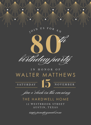fancy birthday invitations match