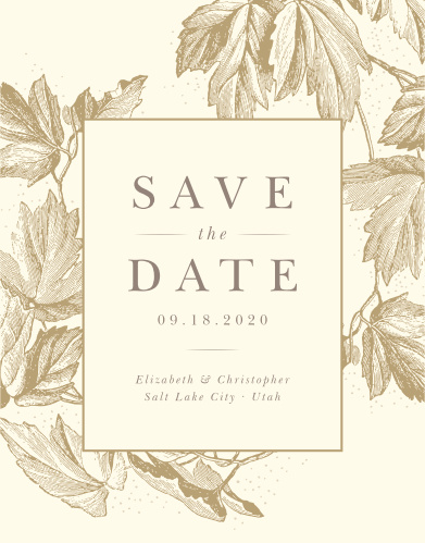 fall save the dates match your color style free