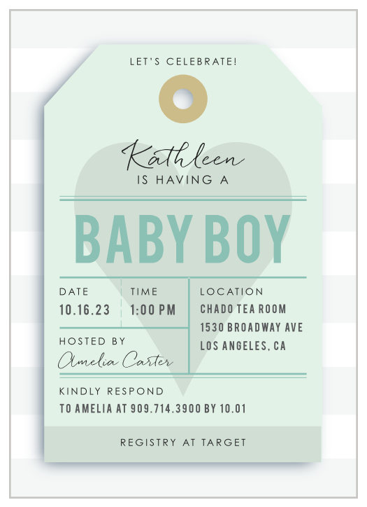 baby shower ticket invitations