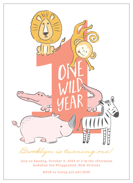 Zoo Animals Children S Birthday Party Invitations Match Your Color Style Free Zoo Animals Children S Birthday Party Invitations Match Your Color Style Free