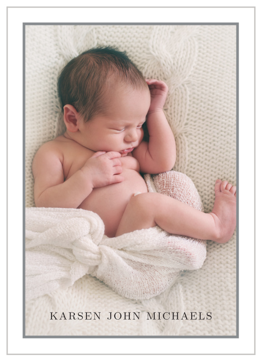 Our Photo Intro Birth Announcements broadcast your newest family member to the world. 