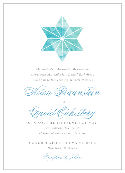 jewish wedding invitations