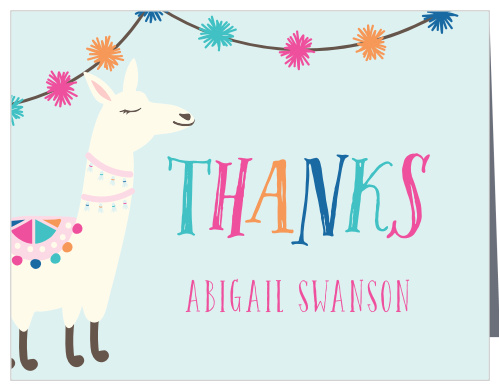 printable unicorn unicorn thank you card template free