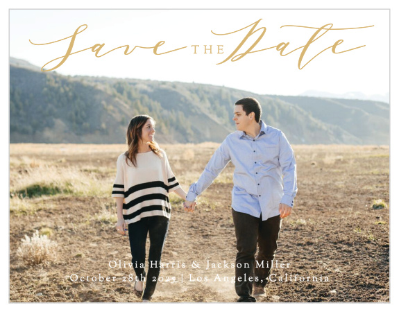 Simple Romance Save-the-Date Cards are an unforgettable way to give your guests the advance notice they need. 