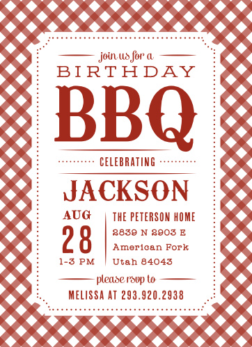 barbecue birthday invitations match your color style free