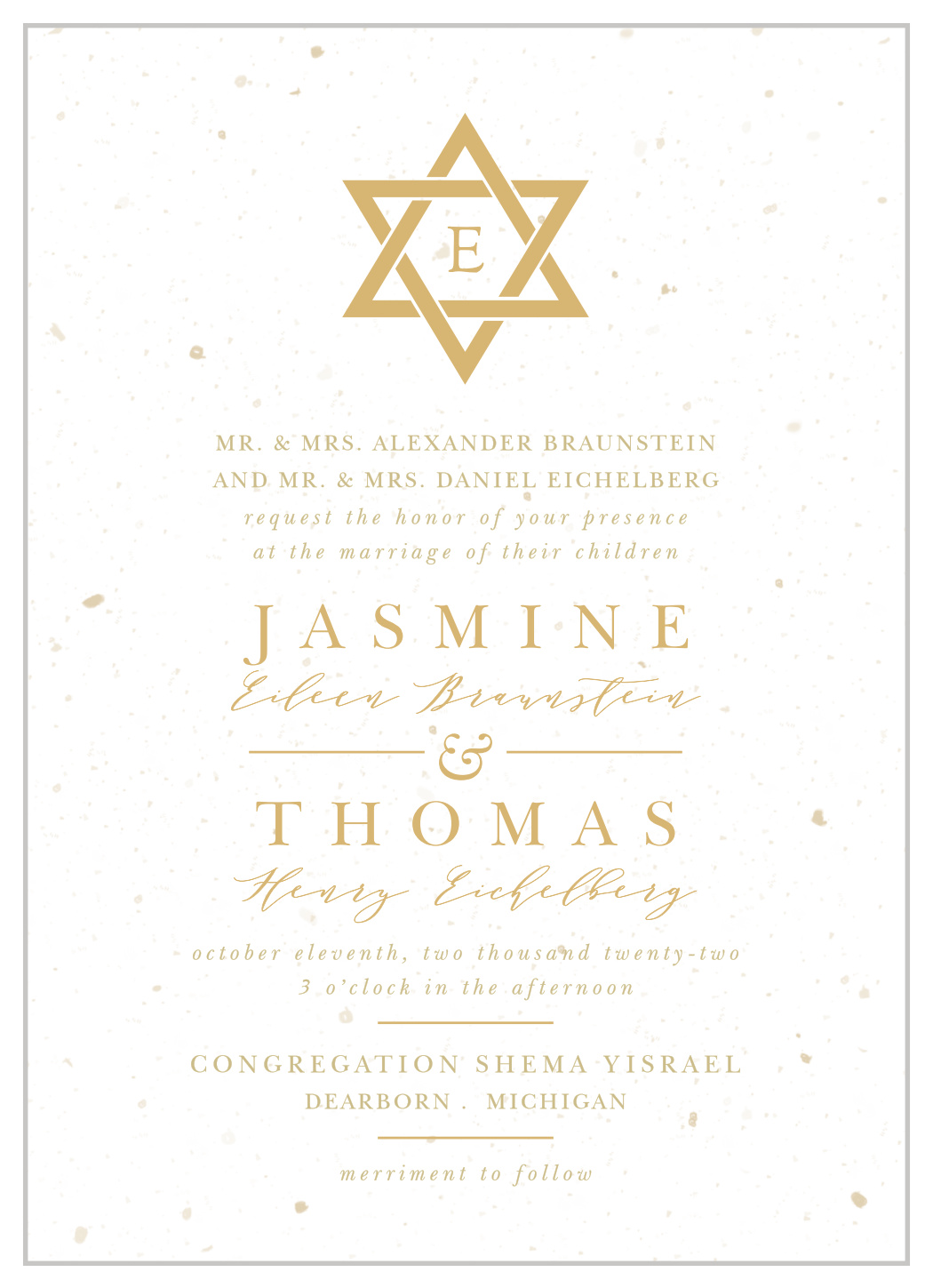 jewish wedding invitations