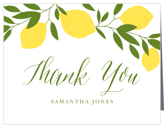 Our Lemon Grove Bridal Shower Thank You Cards are the perfect way to thank your family and friends! 