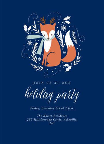 holiday party invitations match your color style free basic