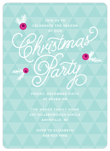 2019 Christmas Party Invitations | Match Your Color & Style Free ...