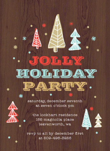 holiday party invitations match your color style free basic