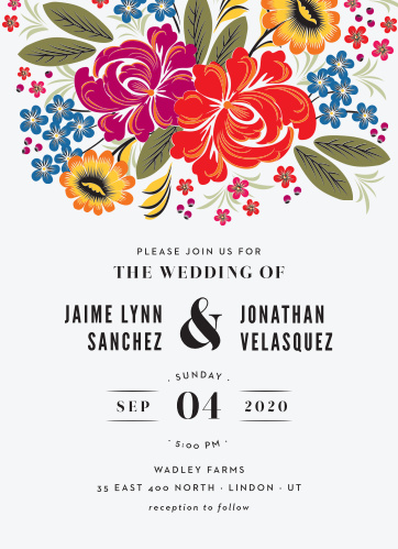 wedding invitation templates match your color style free