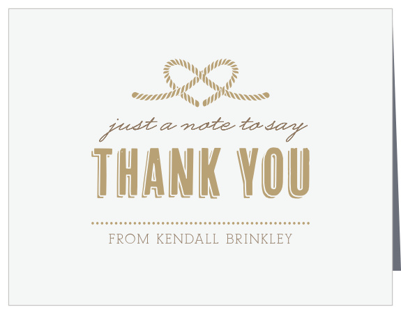 the knot bridal shower thank you